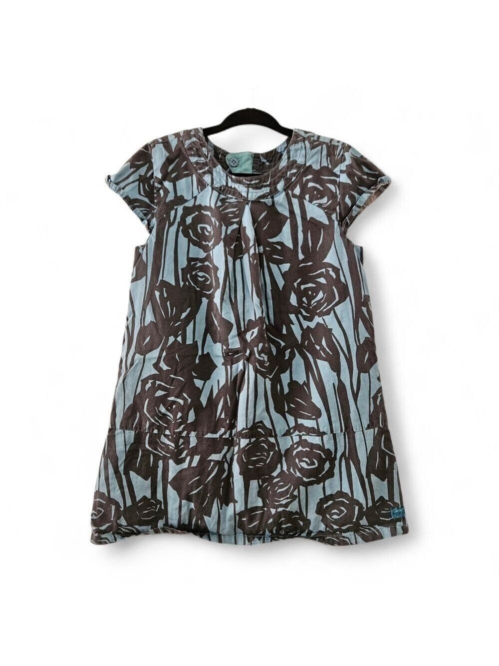 5/$25 Mexx 18-24M Brown and Blue Patterned Dress